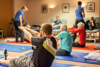 Neuro Therapy Centre group physiotherapy, credit Ashleigh Ann Photography